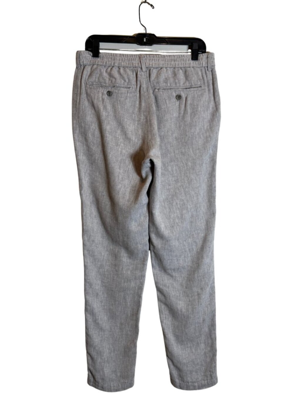 Banana Republic Athletic Linen-Blend Pant Men's 31x34 Gray Chino Preppy Minimal - Picture 3 of 14